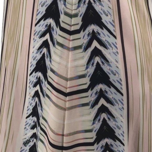 Hale Bob Graphic Print Sleeveless Choker Neck Dress - Picture 8 of 11